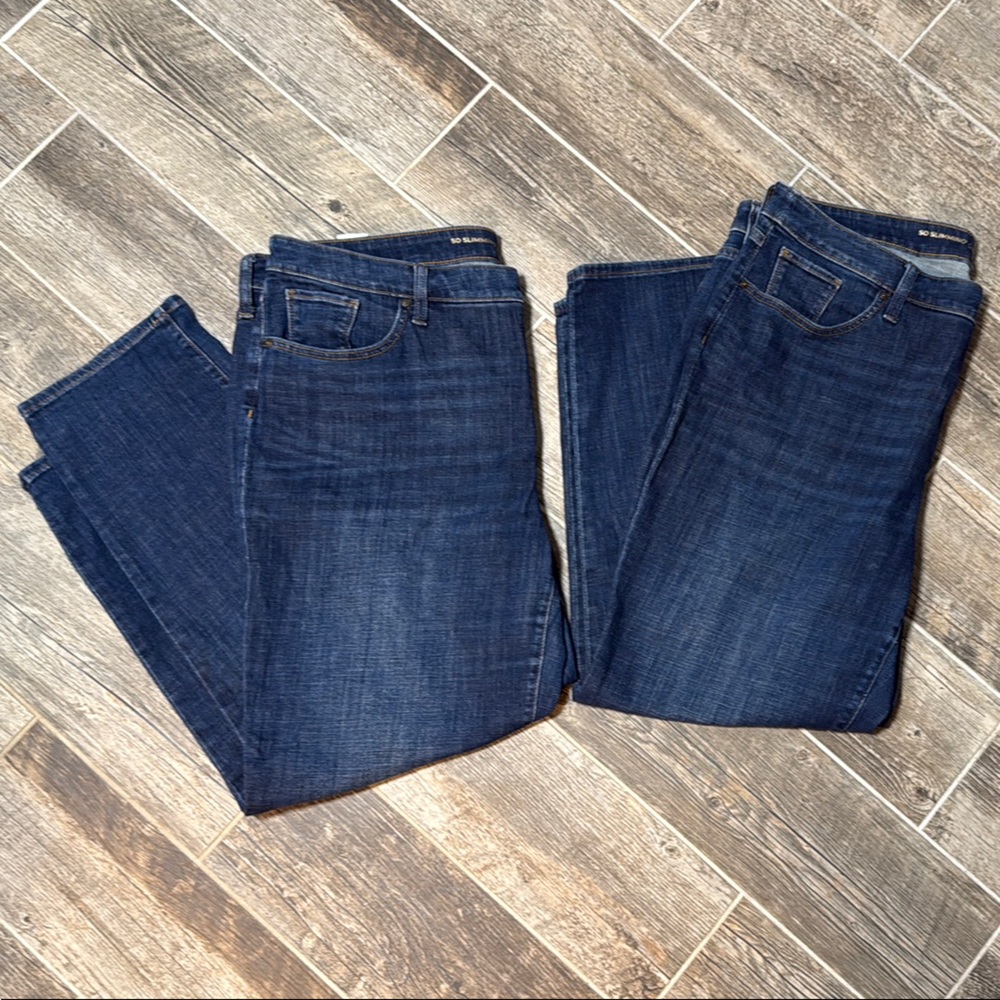 Chico's So Slimming Girlfriend Slim Leg Ankle Jeans- 2 pairs!